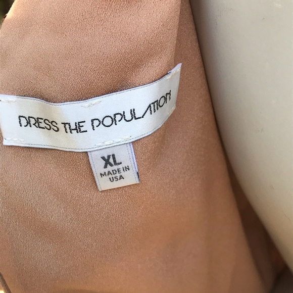 Dress the Population red sequin maxi dress DB6 - Picture 8 of 8